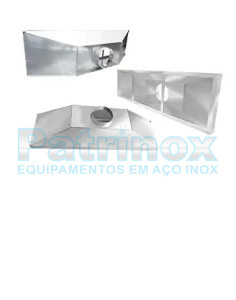 Coifa em chapas de aço inox em chapas galvanizadas | Patrinox