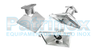 Coifa com filtro de chapas galvanizadas para cozinhas industriais | Patrinox