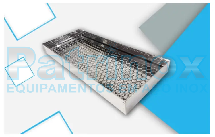  Escorredores de Pasteis em aço inoxidavel  | Patrinox